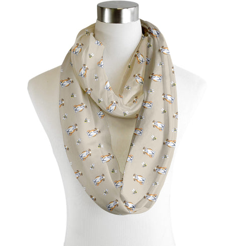 Bulldog Chiffon Scarf